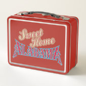 Alabama ist Zuhause Metall Lunch Box (Rückseite)