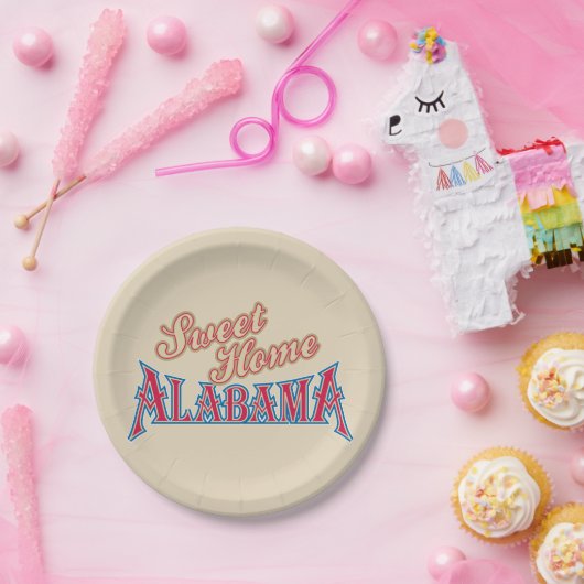 Alabama ist Zuhause Pappteller (Party)