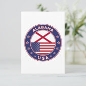 Alabama Karte (Stehend Vorderseite)