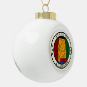 Alabama Keramik Kugel-Ornament (Links)