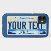 Alabama-Kfz-Kennzeichen-Handyfall Case-Mate iPhone Hülle (Rückseite (Horizontal))