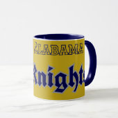 Alabama Knights Navy Blau Tasse (VorderseiteRechts)