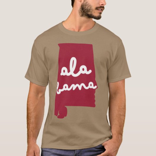Alabama-Kontur T-Shirt (Vorderseite)