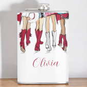 Alabama Ladys Fashion Cowboy Boots Hats Crimson Flachmann