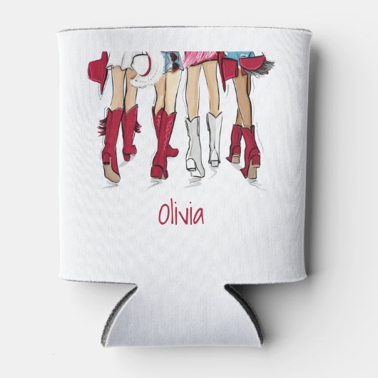 Alabama Ladys Fashion Cowboy Boots Hats Custom Dosenkühler (Vorderseite)