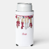 Alabama Ladys Fashion Cowboy Boots Hats Custom Selters Dosenkühler (Seltzer Vorderseite)