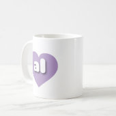 Alabama Lavendel - I Liebe Kaffeetasse (Vorderseite Links)