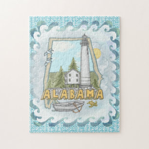 Alabama Leuchtturm Puzzle
