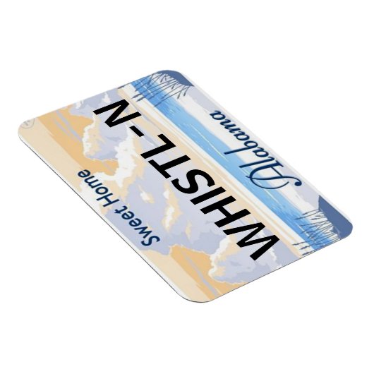 Alabama License Plate Magnet (Rechte Seite)