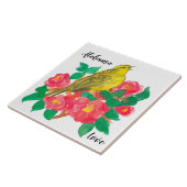 Alabama Liebe Yellowhammer Camellia Blume Fliese (Seite)