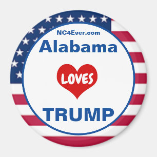 Alabama LIEBEN TRUMP Patriotic Kühlschrank Magnet