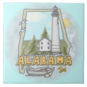 Alabama Lighthouse Fliesen (Vorderseite)