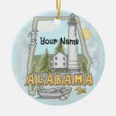 Alabama Lighthouse Keramik Ornament (Vorne)