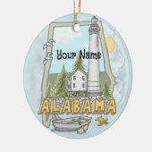 Alabama Lighthouse Keramik Ornament (Links)