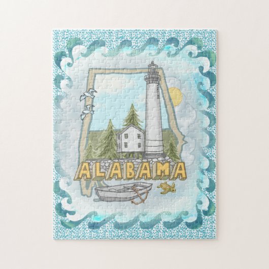 Alabama Lighthouse Puzzle (Vertikal)