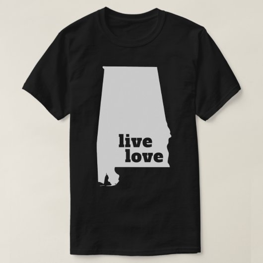 Alabama Live Liebe Alabama T-Shirt (Design vorne)