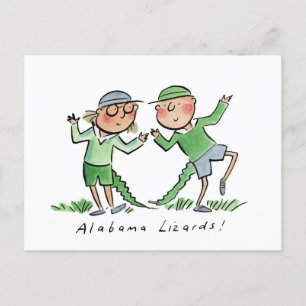 Alabama Lizards Postkarte