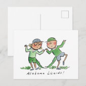 Alabama Lizards Postkarte (Vorne/Hinten)