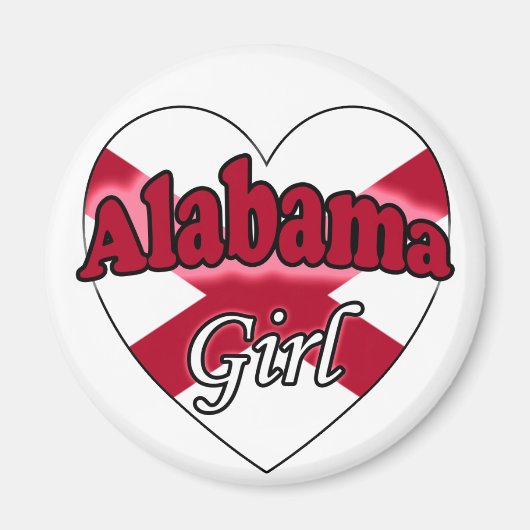 Alabama Mädchen Magnet (Vorne)