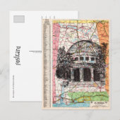 Alabama Map Art Postkarte (Vorne/Hinten)