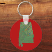 Alabama Map Schlüsselanhänger (Vorderseite)