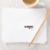 Alabama meine Liebe Adressaufkleber (Insitu)