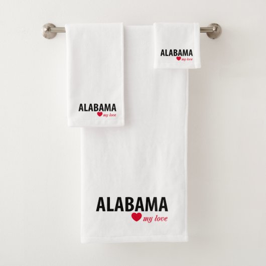 Alabama meine Liebe Badhandtuch Set (Insitu)