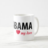 Alabama meine Liebe Kaffeetasse (VorderseiteRechts)