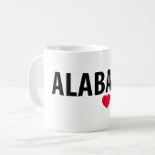 Alabama meine Liebe Kaffeetasse (Vorderseite Links)