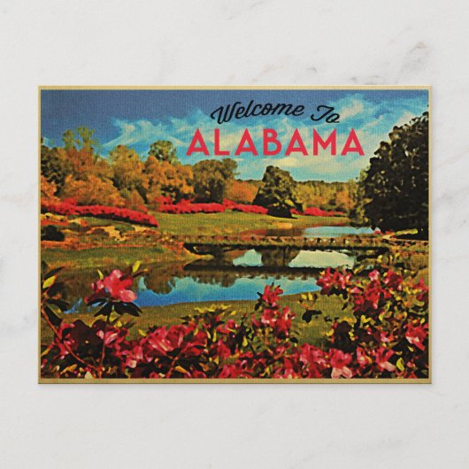 Alabama Mirror Lake Postkarte (Vorderseite)