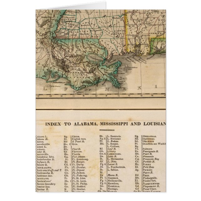 Alabama, Mississippi, Louisiana (Vorne)