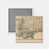 Alabama, Mississippi, Louisiana Magnet (Vorderseite/Rückseite)
