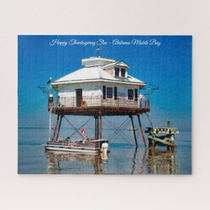 Alabama Mobile Bay Happy Thanksgiving Son Puzzle