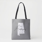 Alabama Monogram Staat Tote Bag Tasche (Vorderseite)