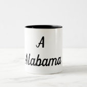 Alabama Monogram Zweifarbige Tasse (Mittel)