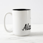 Alabama Monogram Zweifarbige Tasse (Links)