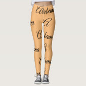Alabama Monogramm Leggings (Vorderseite)