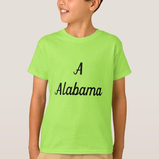 Alabama-Monogramm T-Shirt (Vorderseite)