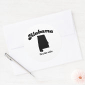 Alabama-Motto - Doppel-Breite Runder Aufkleber (Umschlag)