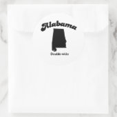 Alabama-Motto - Doppel-Breite Runder Aufkleber (Tasche)
