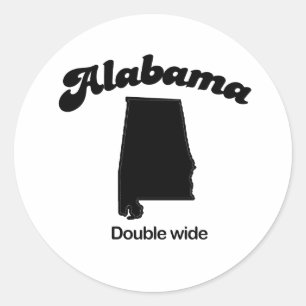 Alabama-Motto - doppeltes breites Runder Aufkleber