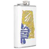 Alabama Nickname Word Art Flachmann (Rechts)