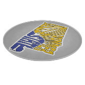 Alabama Nickname Word Art Schneidebrett (Ecke)