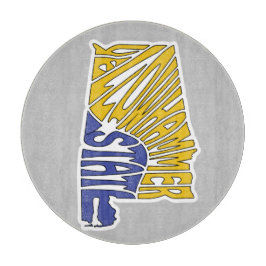 Alabama Nickname Word Art Schneidebrett