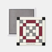 Alabama Nine Patch Magnet (Vorderseite/Rückseite)