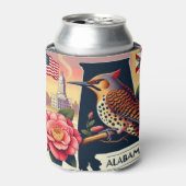 Alabama Northern Flicker Bird & Camellia Blume Dosenkühler (Kanne Vorderseite)