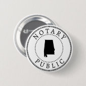 Alabama Notary Public Button (Vorne & Hinten)