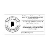 Alabama Notary Public Recognition Briefmarke Permastempel (Design)