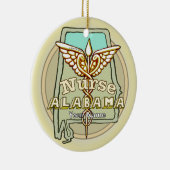 Alabama Nurse Caduceus Keramik Ornament (Rechts)