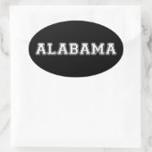 Alabama Ovaler Aufkleber (Tasche)